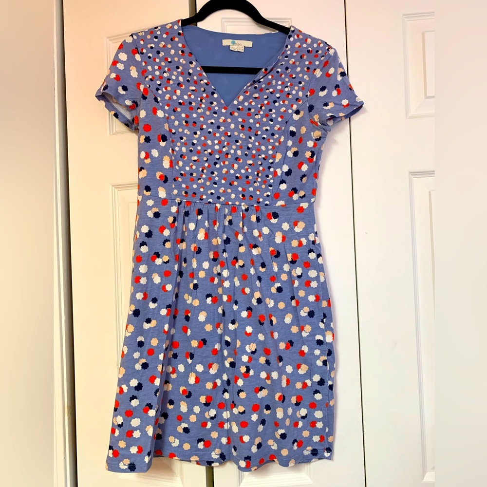 Very pretty Boden cotton knit dress. 6 Petite. GUC